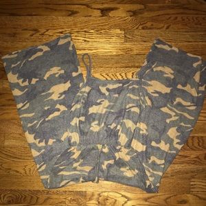 Caution to the Wind Camo Jumper/Romper